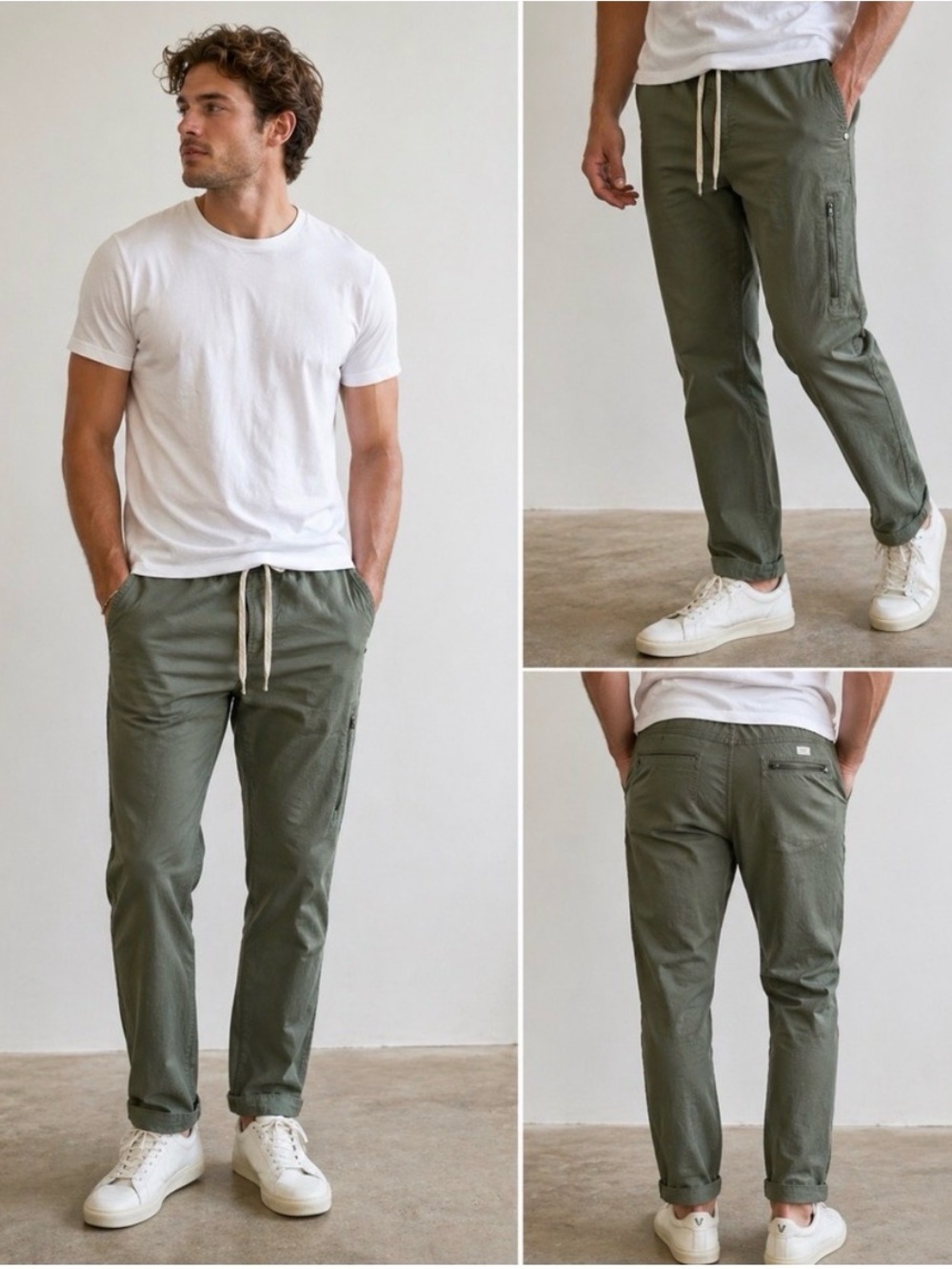 Vuori Ripstop Climber Pants Green Cotton Stretch Utility Jogger Travel Golf SZ S